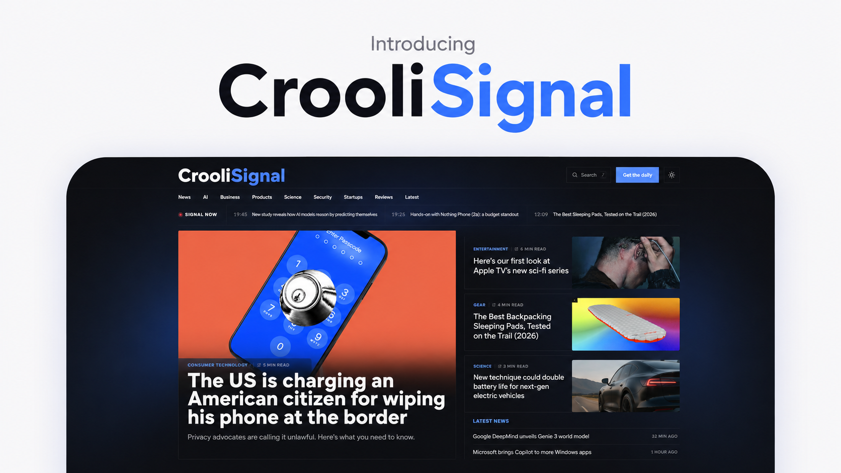 Introducing Crooli Signal editorial cover